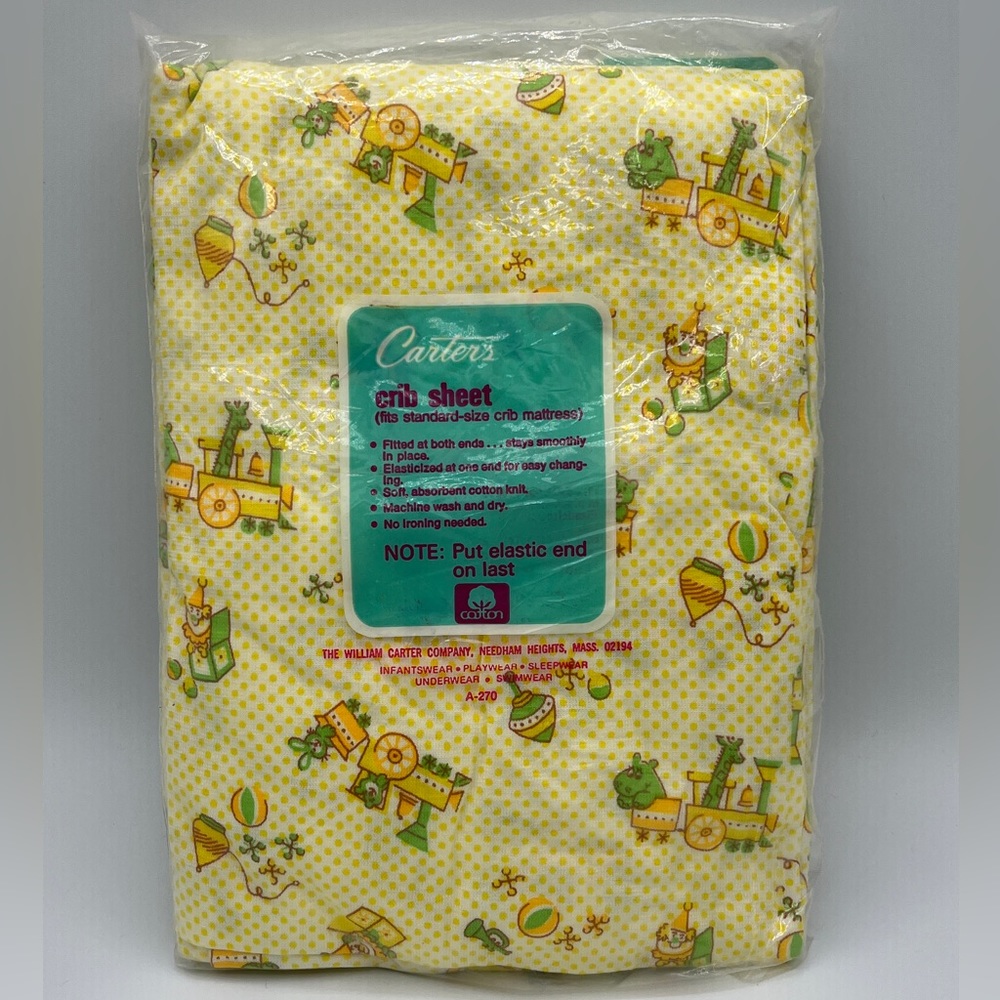 Vintage Carter’s Crib Sheet NEW